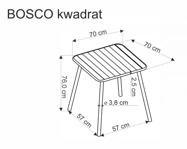 Záhradný stôl BOSCO Halmar