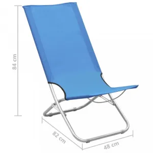 Skladacie záhradné kreslo 2 ks látka / kov Dekorhome Zelená