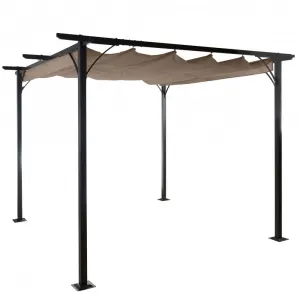 Pergola se stahovací střechou 3,5x3,5 m Dekorhome