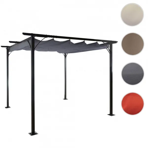 Pergola se stahovací střechou 3,5x3,5 m Dekorhome
