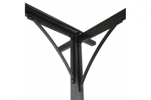 Pergola se stahovací střechou 3x3 m Dekorhome