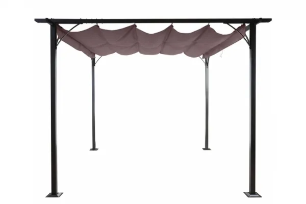 Pergola se stahovací střechou 3x3 m Dekorhome