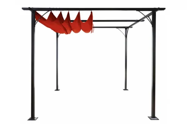 Pergola se stahovací střechou 3x3 m Dekorhome