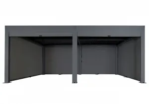 Bioklimatická pergola HWC-L46 3x6 so 6 bočnými stenami