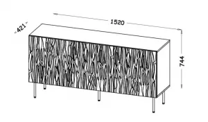 Komoda JUNGLE 150 Halmar