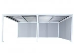 Bioklimatická pergola HWC-L46 3x6 so 3 bočnými stenami
