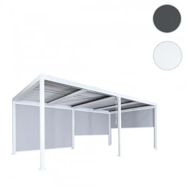 Bioklimatická pergola HWC-L46 3x6 so 3 bočnými stenami
