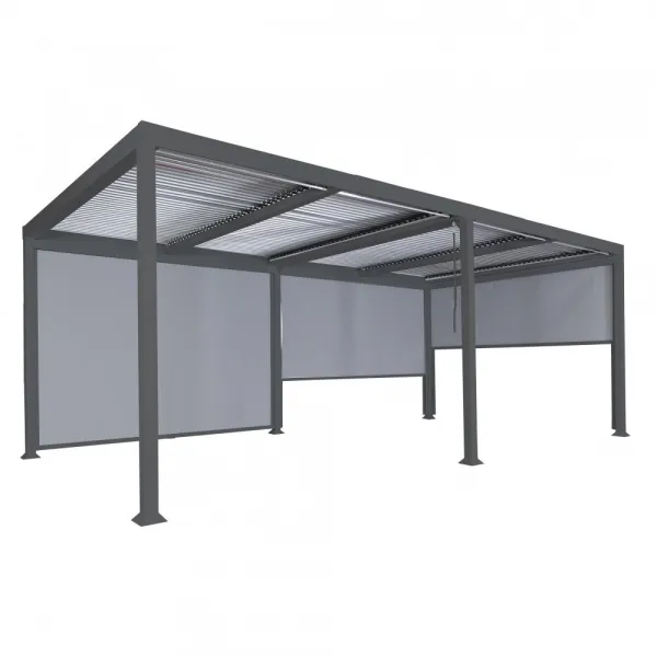 Bioklimatická pergola HWC-L46 3x6 so 3 bočnými stenami