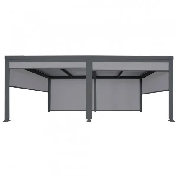 Bioklimatická pergola HWC-L46 3x6 so 3 bočnými stenami