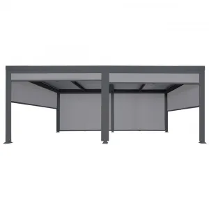 Bioklimatická pergola HWC-L46 3x6 so 3 bočnými stenami