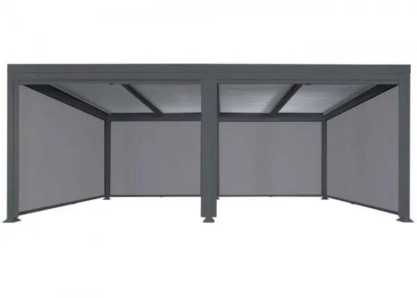 Bioklimatická pergola HWC-L46 3x6 so 3 bočnými stenami
