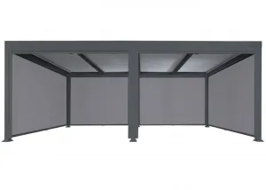 Bioklimatická pergola HWC-L46 3x6 so 3 bočnými stenami