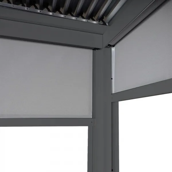 Bioklimatická pergola HWC-L46 3x6 so 3 bočnými stenami