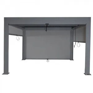 Bioklimatická pergola HWC-L46 3x3 so 4 bočnými stenami