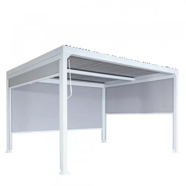Bioklimatická pergola HWC-L41 3x3 so 3 bočnými stenami