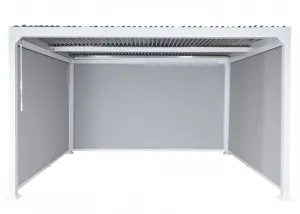 Bioklimatická pergola HWC-L41 3x3 so 3 bočnými stenami
