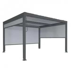 Bioklimatická pergola HWC-L41 3x3 so 3 bočnými stenami