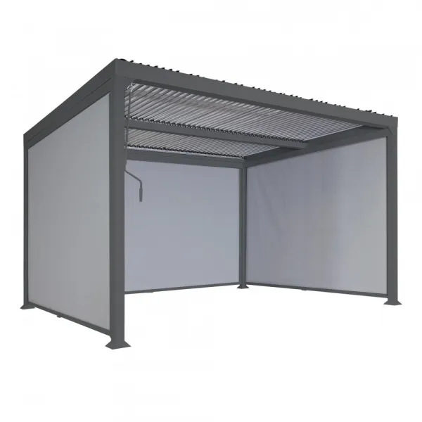 Bioklimatická pergola HWC-L41 3x3 so 3 bočnými stenami