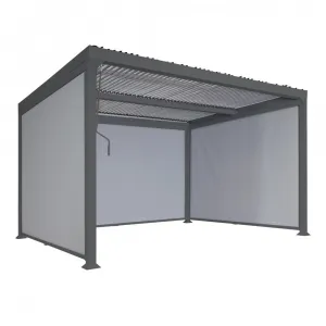 Bioklimatická pergola HWC-L41 3x3 so 3 bočnými stenami