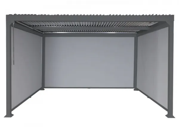 Bioklimatická pergola HWC-L41 3x3 so 3 bočnými stenami