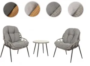 Záhradná balkónová súprava 3 ks Dekorhome