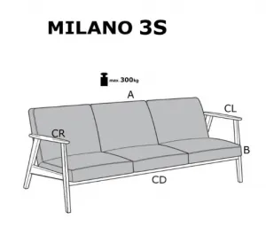 Pohovka MILANO 3S Halmar