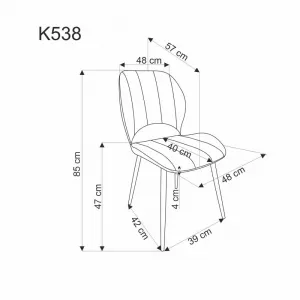 Jedálenská stolička K538 Halmar Tmavě zelená