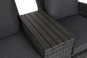 Záhradná pohovka so stolíkom