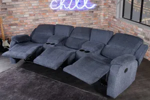 Trojité polohovacie TV kreslo KYKLOP Dekorhome Čierna