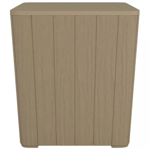 Záhradný stolík / úložný box Dekorhome Černá