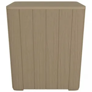 Záhradný stolík / úložný box Dekorhome Černá