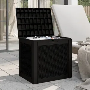 Záhradný úložný box 118 l Dekorhome Černá