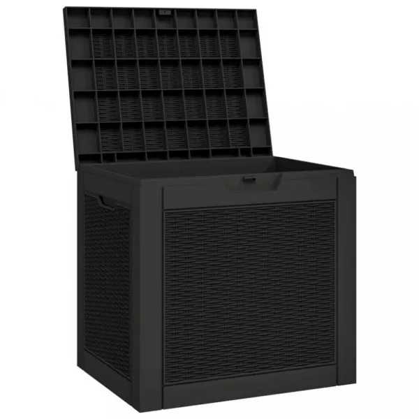 Záhradný úložný box 118 l Dekorhome Černá
