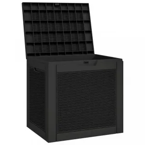 Záhradný úložný box 118 l Dekorhome Černá