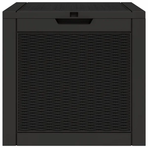 Záhradný úložný box 118 l Dekorhome Černá