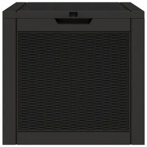 Záhradný úložný box 118 l Dekorhome Černá