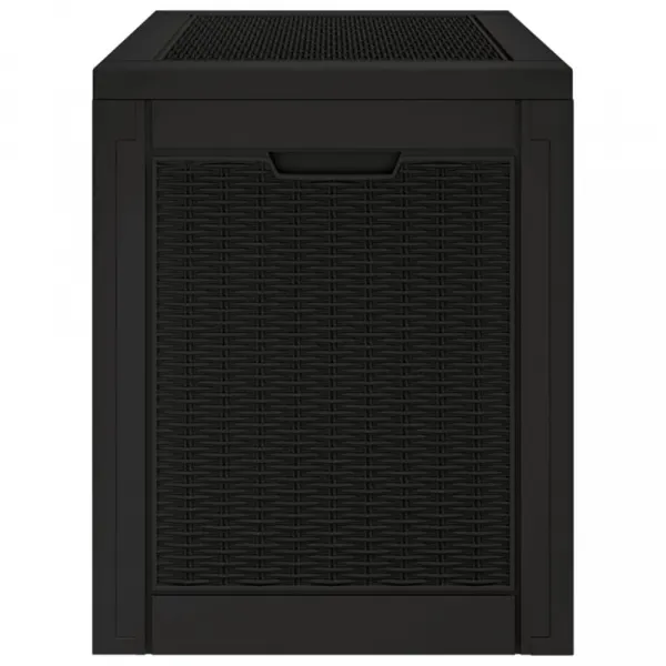 Záhradný úložný box 118 l Dekorhome Černá