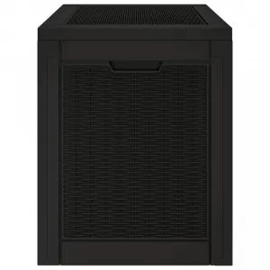 Záhradný úložný box 118 l Dekorhome Černá