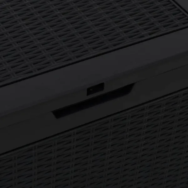 Záhradný úložný box 118 l Dekorhome Černá