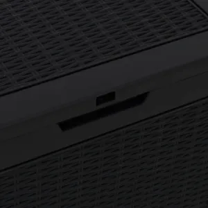 Záhradný úložný box 118 l Dekorhome Černá