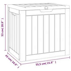 Záhradný úložný box 118 l Dekorhome Světle hnědá
