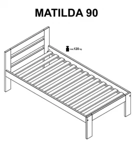 Posteľ MATILDA 90 Halmar