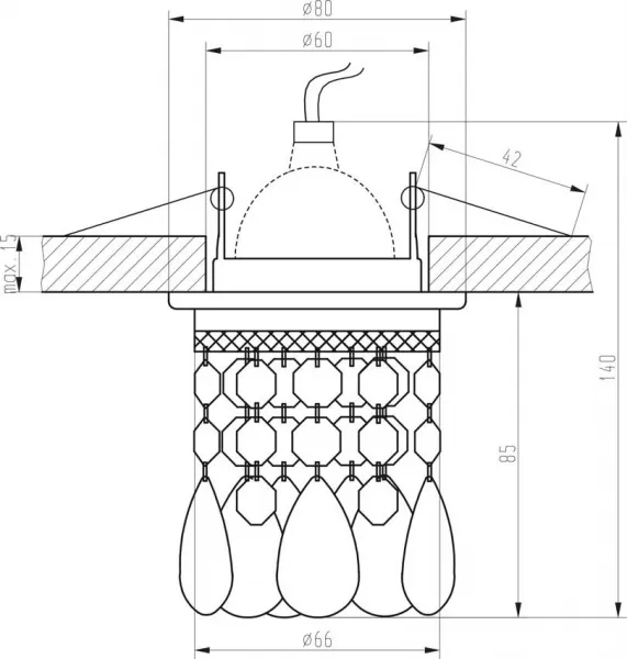 Bodové svetlo SK-64 Candellux