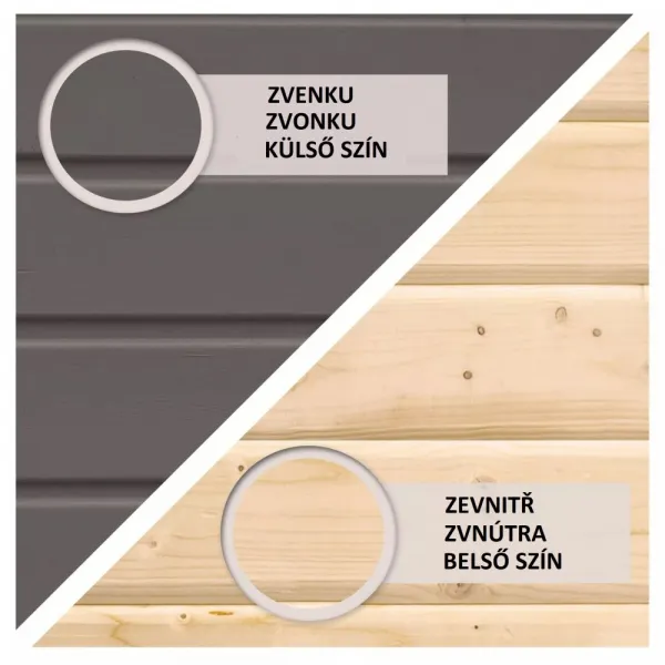 Vonkajšia fínska sauna BOSS Lanitplast