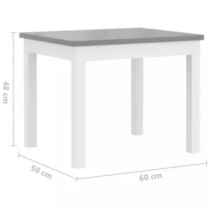 Detský set 4 ks Dekorhome Šedá