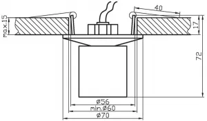 Bodové svetlo SK-07 Candellux