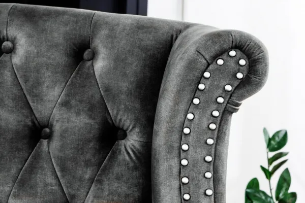 Chesterfield kreslo MIDAS Dekorhome Horčicová