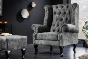 Chesterfield kreslo MIDAS Dekorhome Horčicová