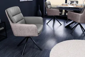 Otočné jedálenské kreslo GYES Dekorhome Antracit