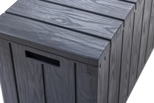 TOOMAX BRAVO záhradný plastový úložný box 270 L - grafit